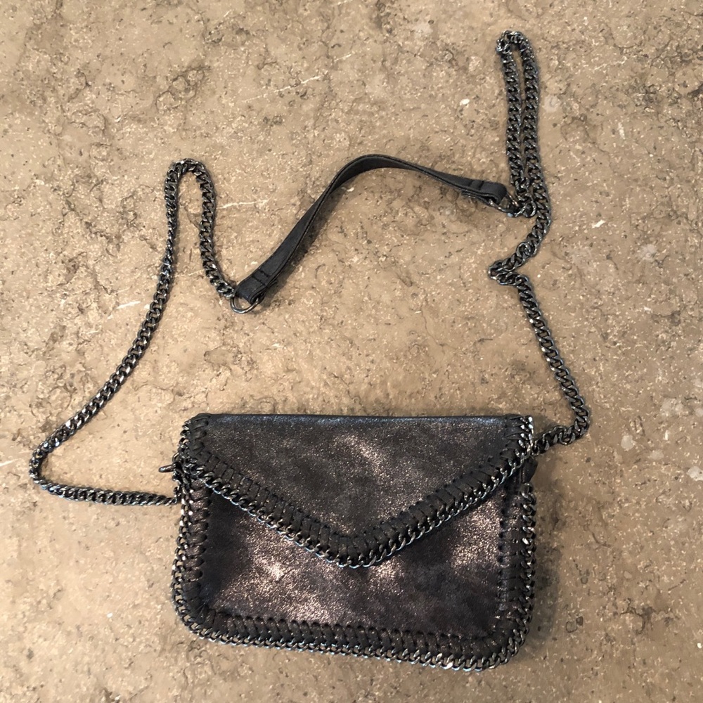 Sac à Bandoulière Sondra Roberts SR2 Imprimé Floral Multi - Chaîne Dorée Ajustable - NEUF